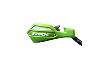Protèges mains RFX 1 Series vert / blanc - avec kit de montage