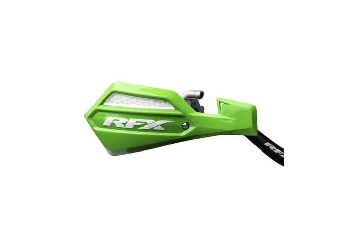 Protèges mains RFX 1 Series vert / blanc - avec kit de montage