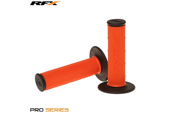 Poignées RFX Pro Series double densité Orange / noir