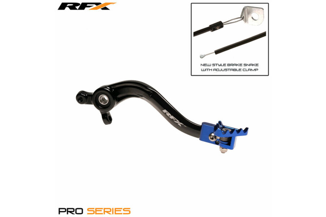 Pedal de Freno RFX Pro Plegable Negro / Azul Sherco desp. 2014