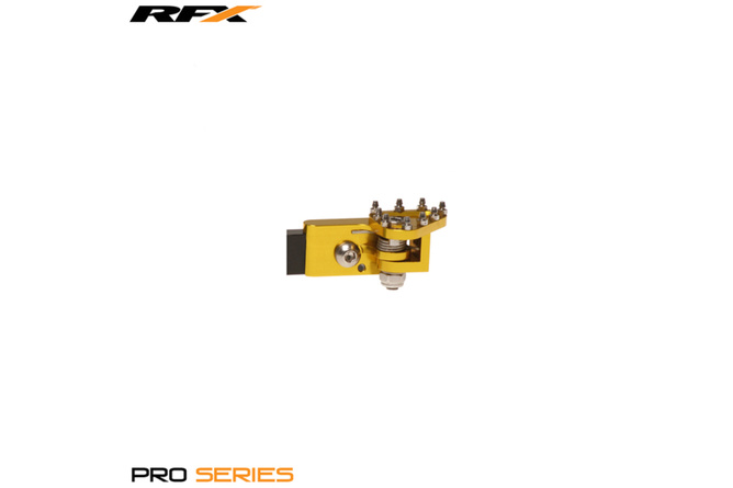 Terminale pedale freno RFX Pro pieghevole CNC giallo