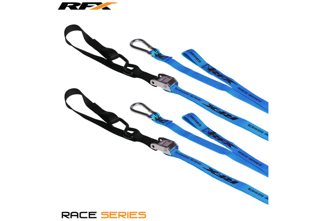 Tie Down Straps RFX Race Series 1,0 blue / black with extra loop & carabiner