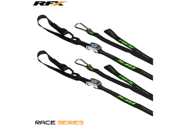 Sangles RFX Race Series 1,0 noir / vert avec boucle supplémentaire et mousqueton
