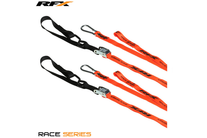 Sangles RFX Race Series 1,0 Orange / noir avec boucle supplémentaire et mousqueton