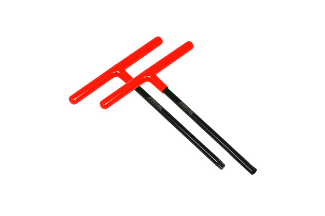 Socket Wrench T-Bar Set RFX Pro black / orange standard reach with rubber handle KTM & Husqvarna 6mm / T45