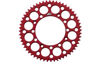 Couronne Renthal 420 Z.56 rouge Ultra Light anti boue CR 80 / 85