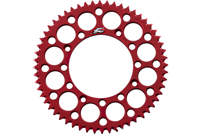 Couronne Renthal 420 Z.56 rouge Ultra Light anti boue CR 80 / 85