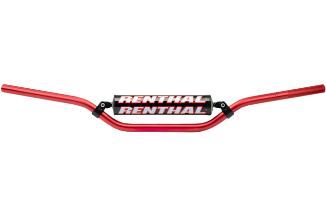 Guidon Renthal 22mm RC 971 rouge