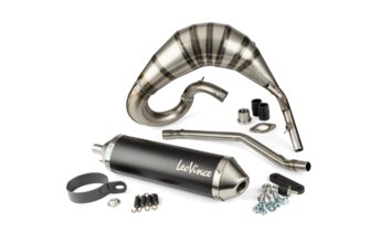 Auspuff Leovince X-Fight Black Edition Derbi Senda / X-treme