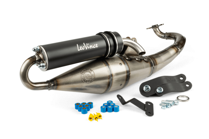 Auspuff Leovince Handmade TT Black Edition Aprilia SR / Yamaha Aerox / Malaguti F15