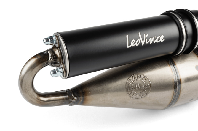 Auspuff Leovince Handmade TT Black Edition Aprilia SR / Yamaha Aerox / Malaguti F15