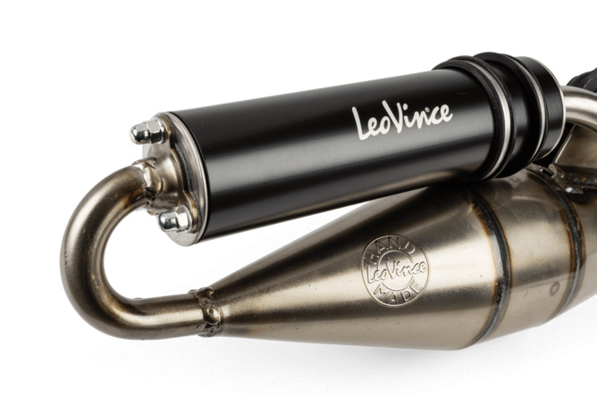Exhaust LeoVince Handmade TT Black Peugeot horizontal AC