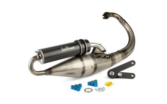 Auspuff LeoVince Handmade TT Black Minarelli stehend