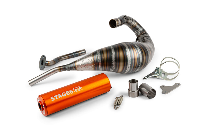 Exhaust Stage6 80 - 90cc CNC orange HM-Moto / Vent / Beta RR
