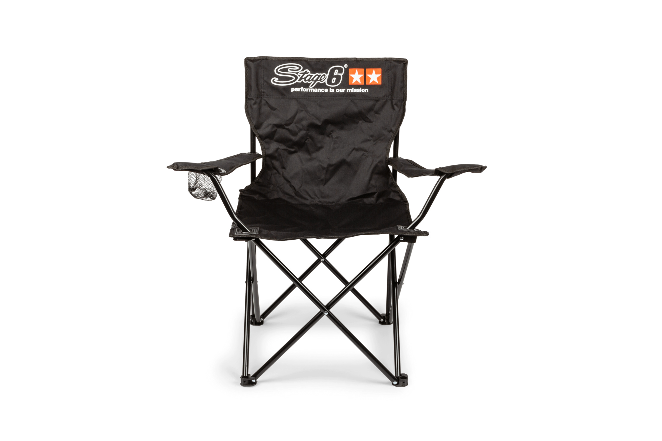 Scarlet Red ProMech Racing Fold-Up Camping Garden Paddock Chair with Carry Bag
