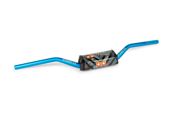 Manubrio Motocross + Paracolpi Stage6 d.28.6mm blu
