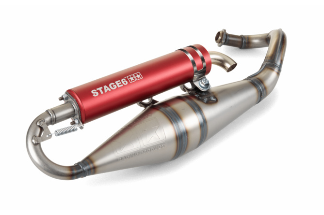 Exhaust Stage6 Pro Replica MK2 Red Piaggio