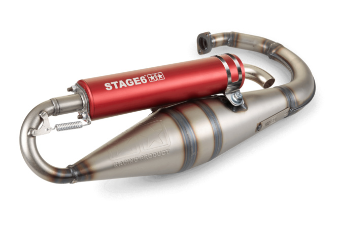 Exhaust Stage6 Pro Replica MK2 Red Minarelli vertical