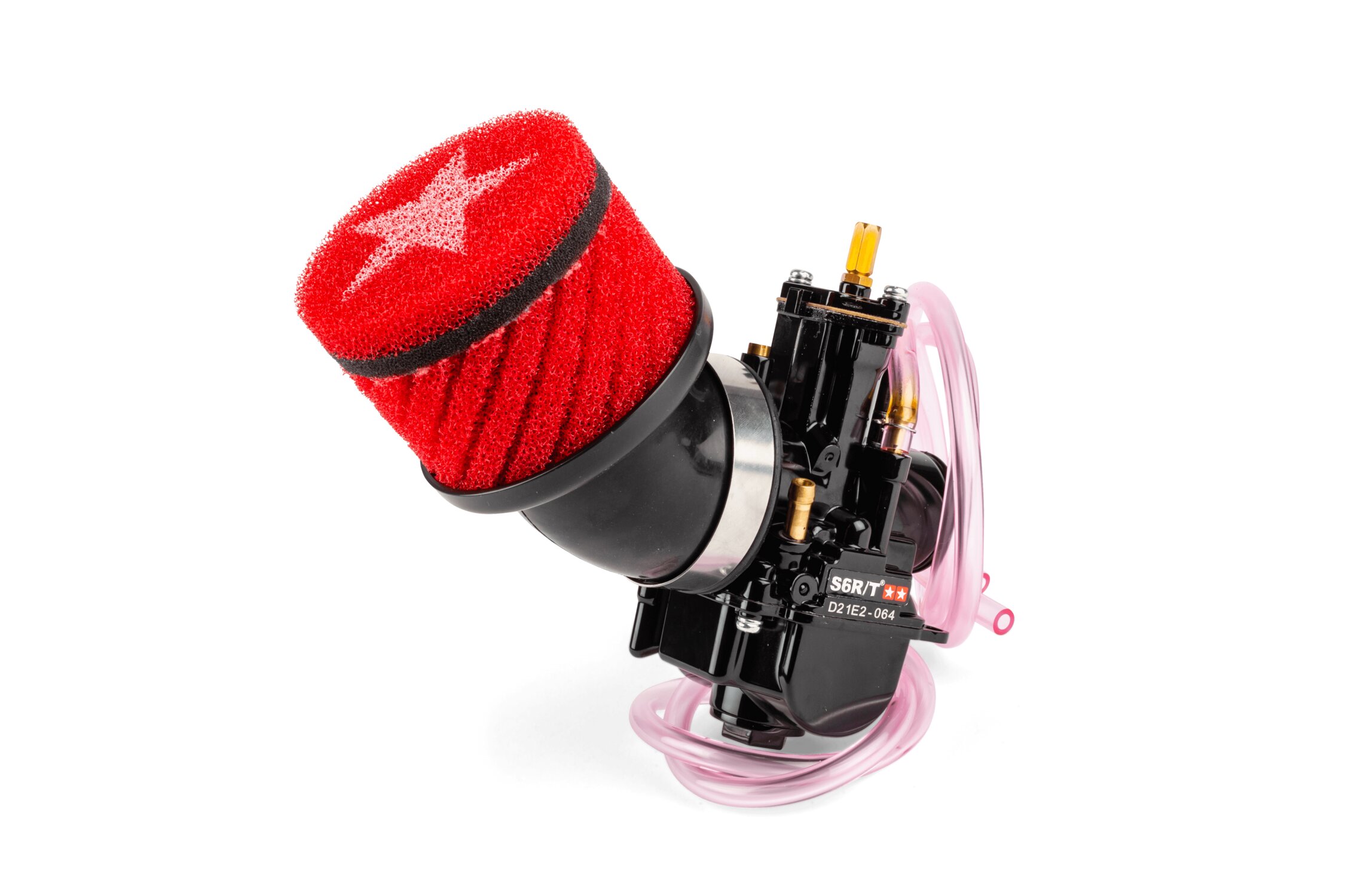 Racing Air Filter Stage6 short red (48mm connection - PWK)