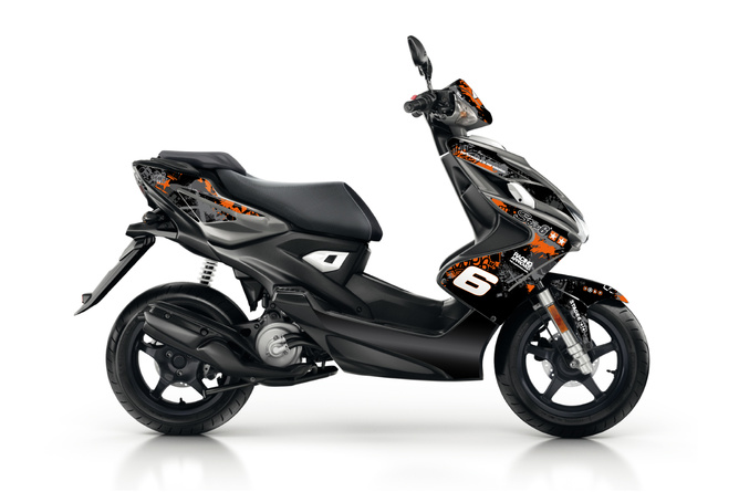 Dekor Kit Yamaha Aerox ab 2013 Stage6 orange / schwarz