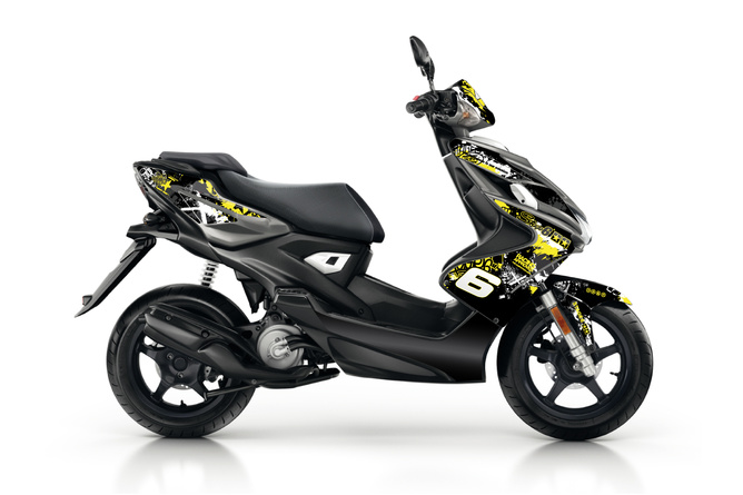 Dekor Kit Yamaha Aerox ab 2013 Stage6 gelb / schwarz