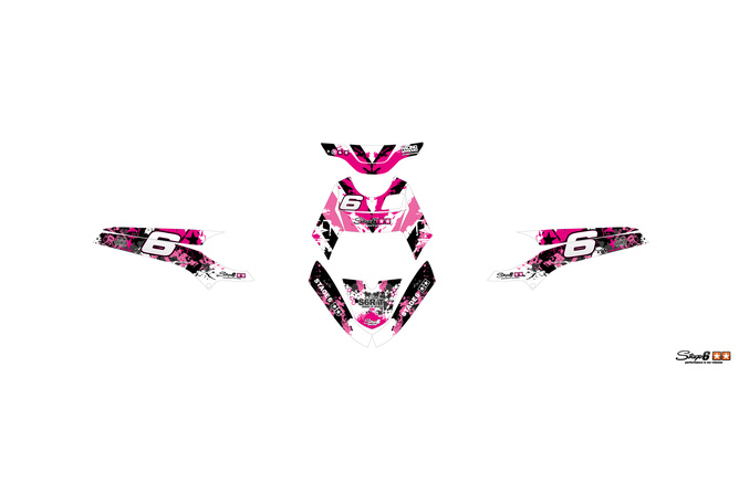 Dekor Kit Yamaha BWs / Booster ab 2004 Stage6 pink / schwarz