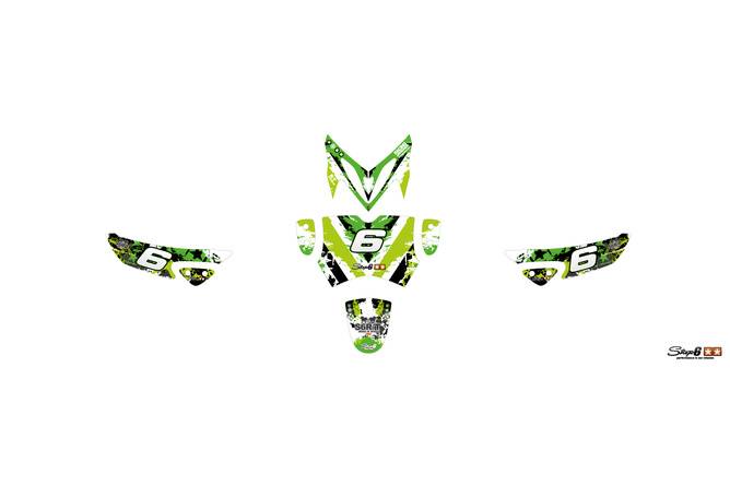 Grafiche Yamaha Slider / Stunt Stage6 verde / nero