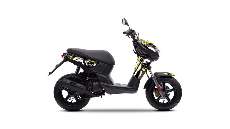 Graphic Kit Yamaha Slider / Stunt Stage6 yellow / black | MAXISCOOT