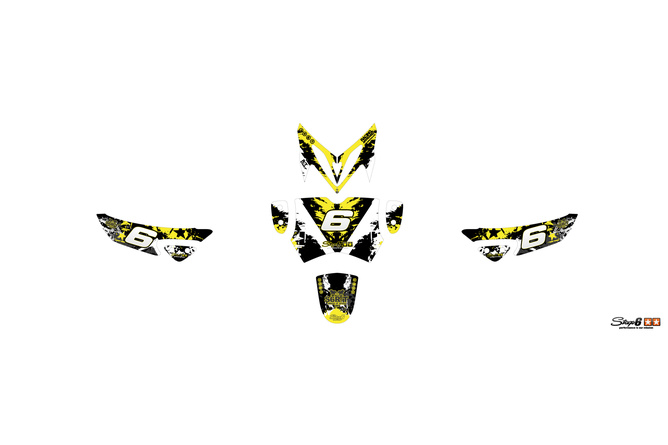 Graphic Kit Yamaha Slider / Stunt Stage6 yellow / black