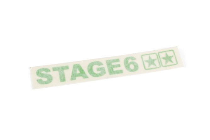 Sticker plotted Stage6 110x33mm green