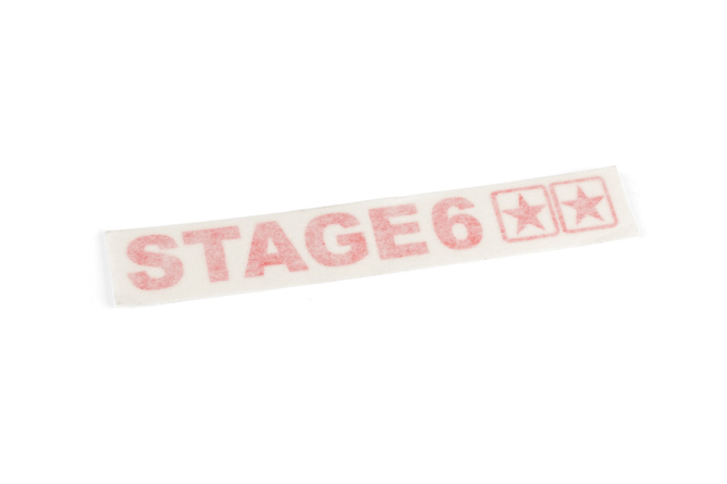 Sticker plotted Stage6 110x33mm red