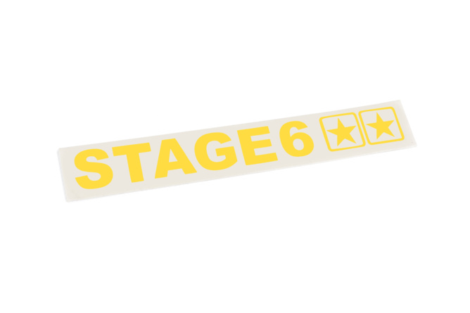 Sticker plotted Stage6 110x33mm yellow