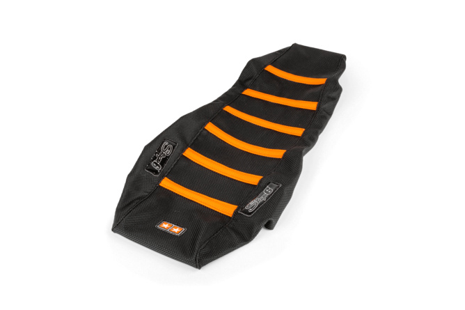 Seat Cover Stage6 black - orange Derbi Senda 2005 - 2010