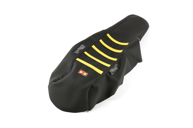 Seat Cover Stage6 black - yellow Yamaha DT