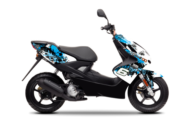 Kit Deco Moto Yamaha Aerox hasta 2013 Stage6 Azul / Negro