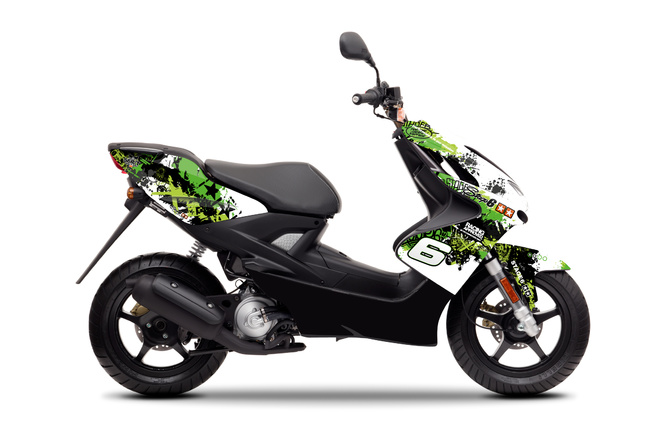 Dekor Kit Yamaha Aerox bis 2013 Stage6 grün / schwarz