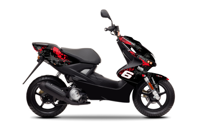 Kit Deco Moto Yamaha Aerox hasta 2013 Stage6 Rojo / Negro