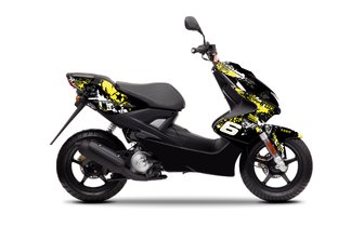 Dekor Kit Yamaha Aerox bis 2013 Stage6 gelb / schwarz