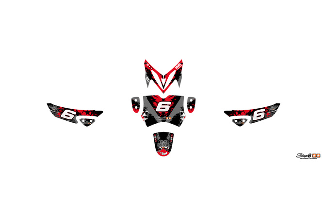 Graphic Kit Yamaha Slider / Stunt Stage6 red / black