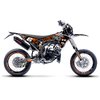 Kit Deco Moto Fantic XM 50 2017 - 2022 Naranja / Negro