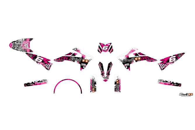 Dekor Kit Fantic XM 50 2017 - 2022 pink / schwarz