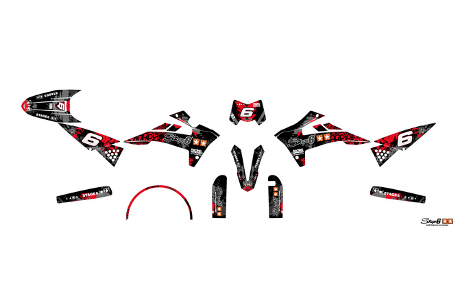 Graphic Kit Fantic XM 50 2017 - 2022 red / black