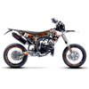 Kit Deco Moto Fantic XM 50 2017 - 2022 Naranja / Blanco