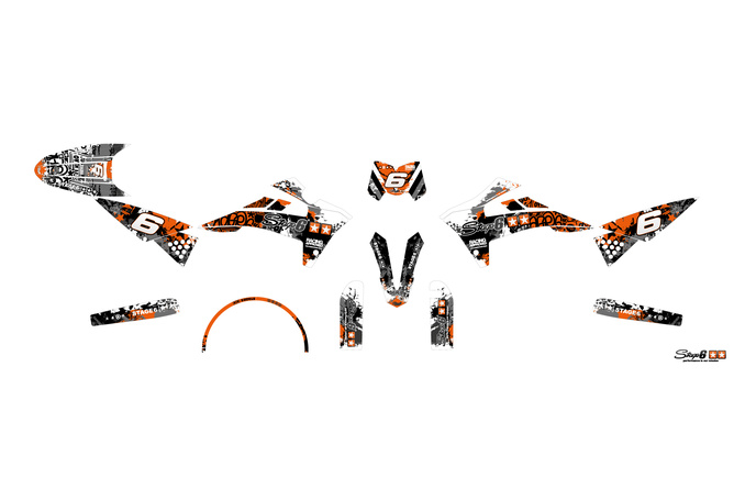 Graphic Kit Fantic XM 50 2017 - 2022 orange / white