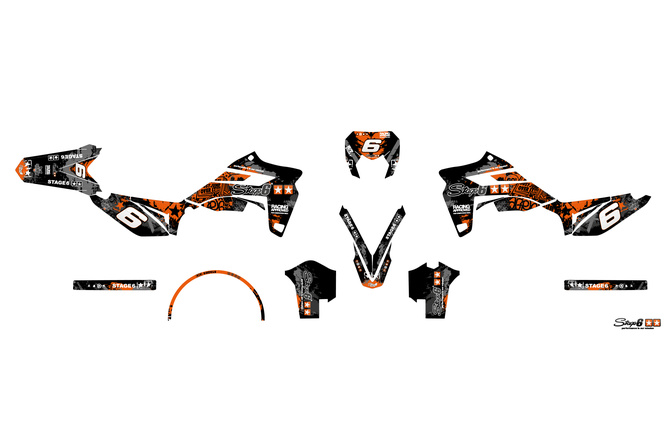 Graphic Kit Sherco SM-R 50 after 2018 Stage6 orange / black