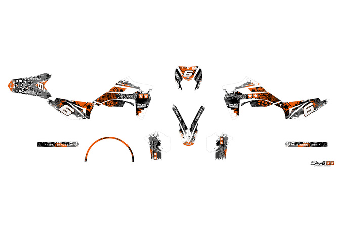 Dekor Kit Sherco SM-R 50 ab 2018 Stage6 orange / weiß