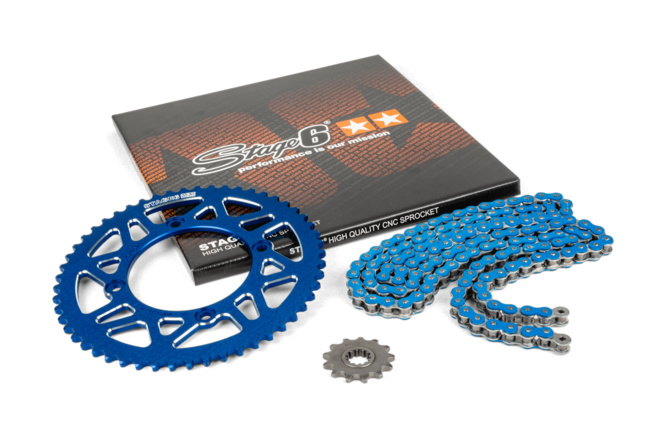Chain Kit 13x53 - 420 Stage6 aluminium CNC Blue Beta RR 