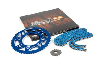 Chain Kit 14x53 - 420 Stage6 aluminium CNC Blue Beta RR