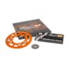 Kettensatz 14x53 - 420 Stage6 Alu CNC Orange Derbi DRD Pro
