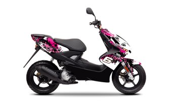 Dekor Kit Stage6 pink - schwarz Yamaha Aerox bis 2013